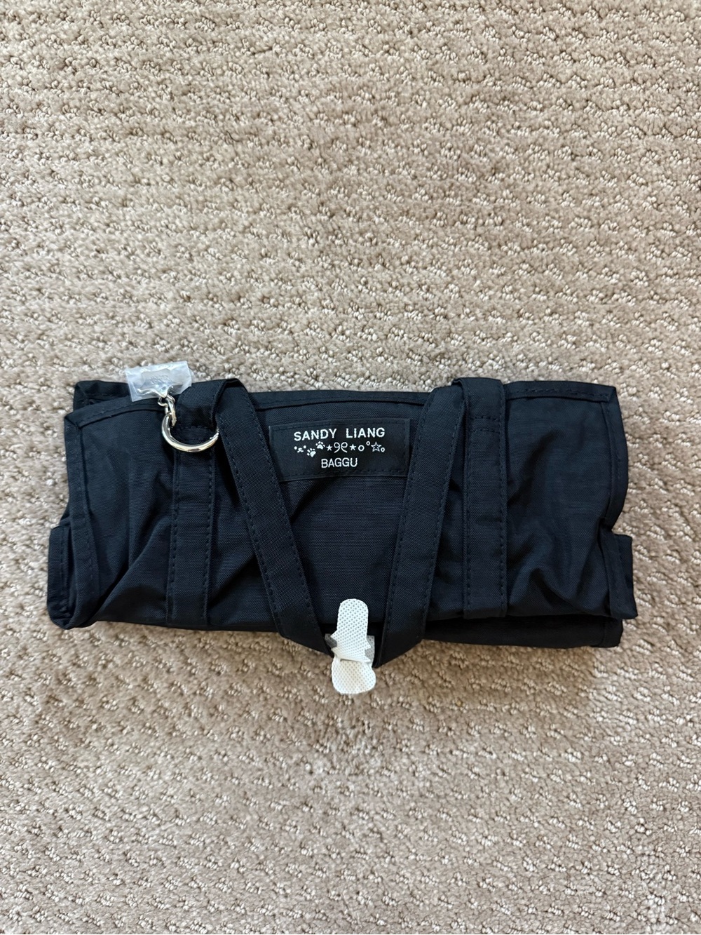 BAGGU Sandy Liang Mini Nylon Market Bag Black